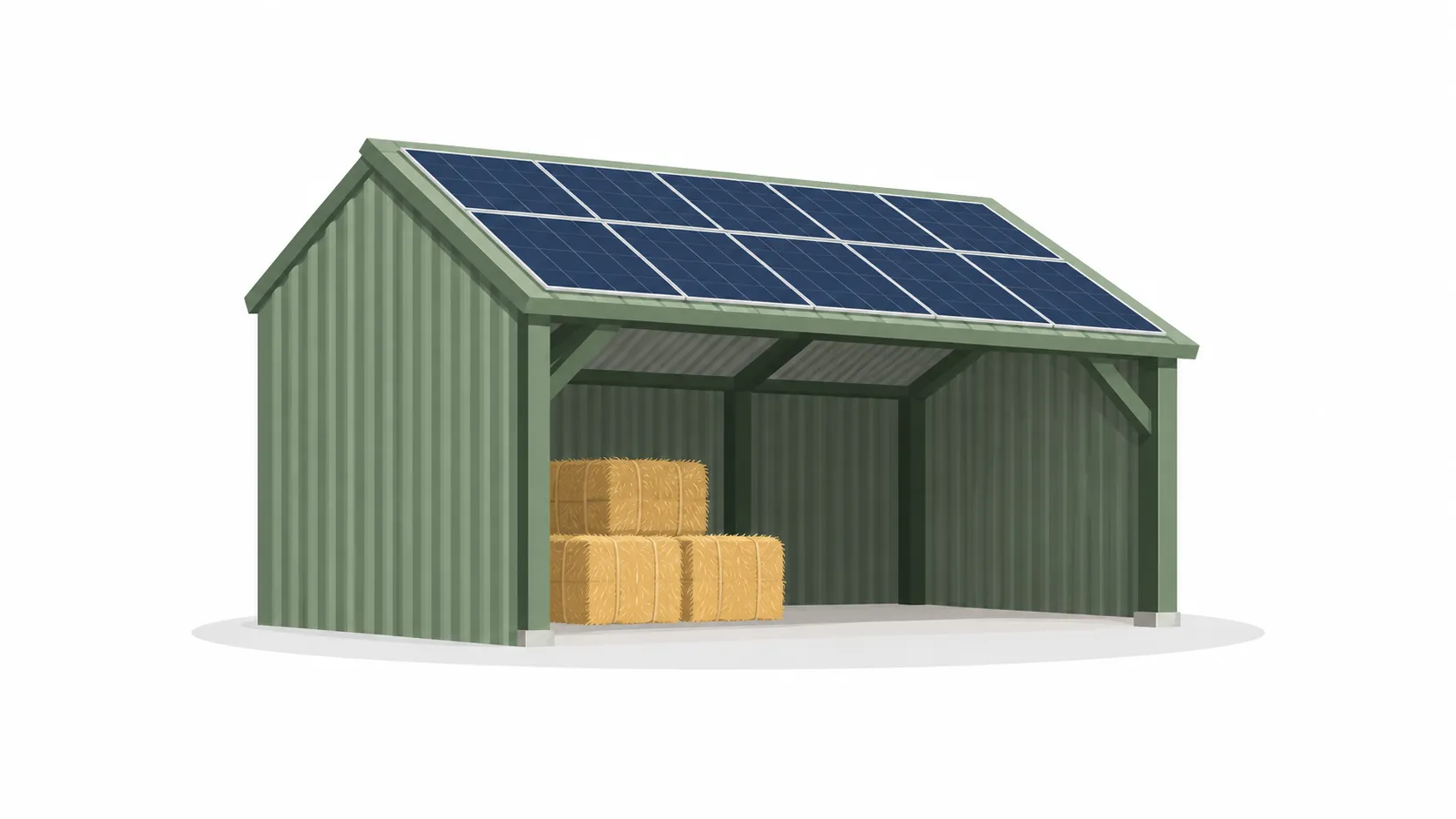Illustration: Put shed roofs to work
