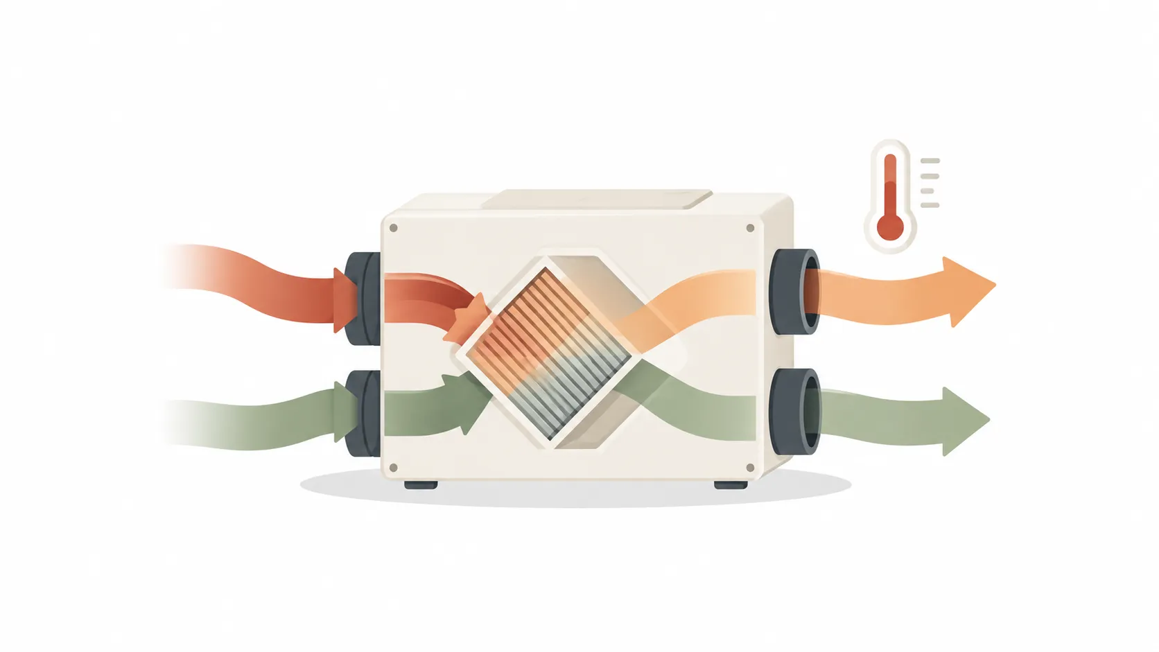 Illustration: Lower heating demand